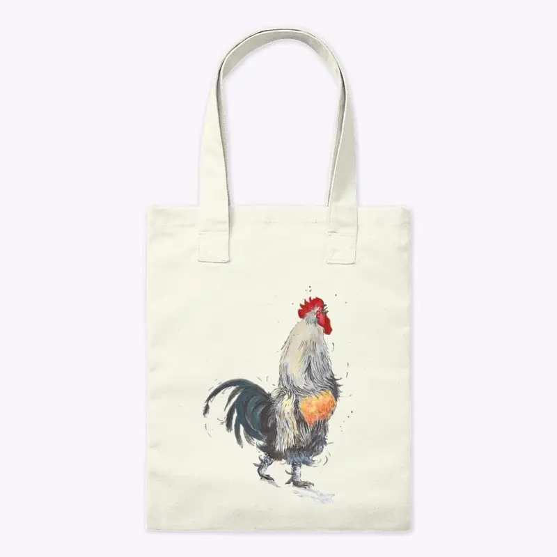 Ken the rooster crowing